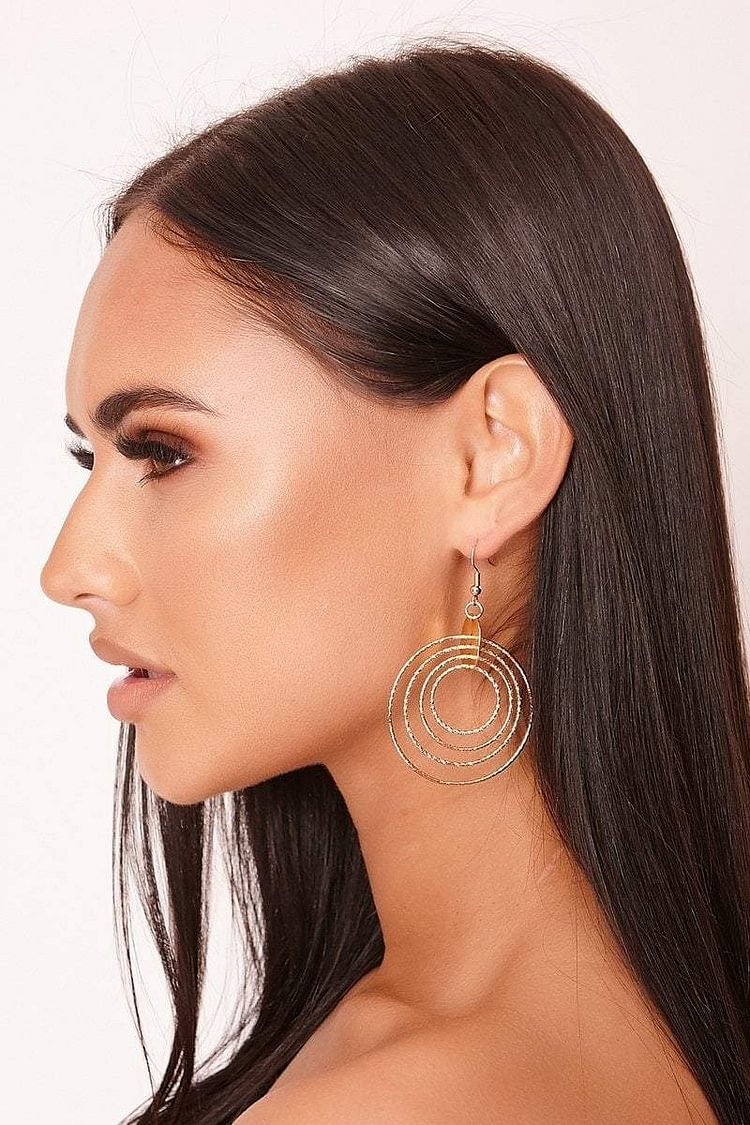 Naomi Gold Layered Hoop Earrings Katch Me