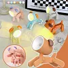 Mini lampe de nuit LED en forme de chiot et de cerf avec dessin anim&eacute; mignon