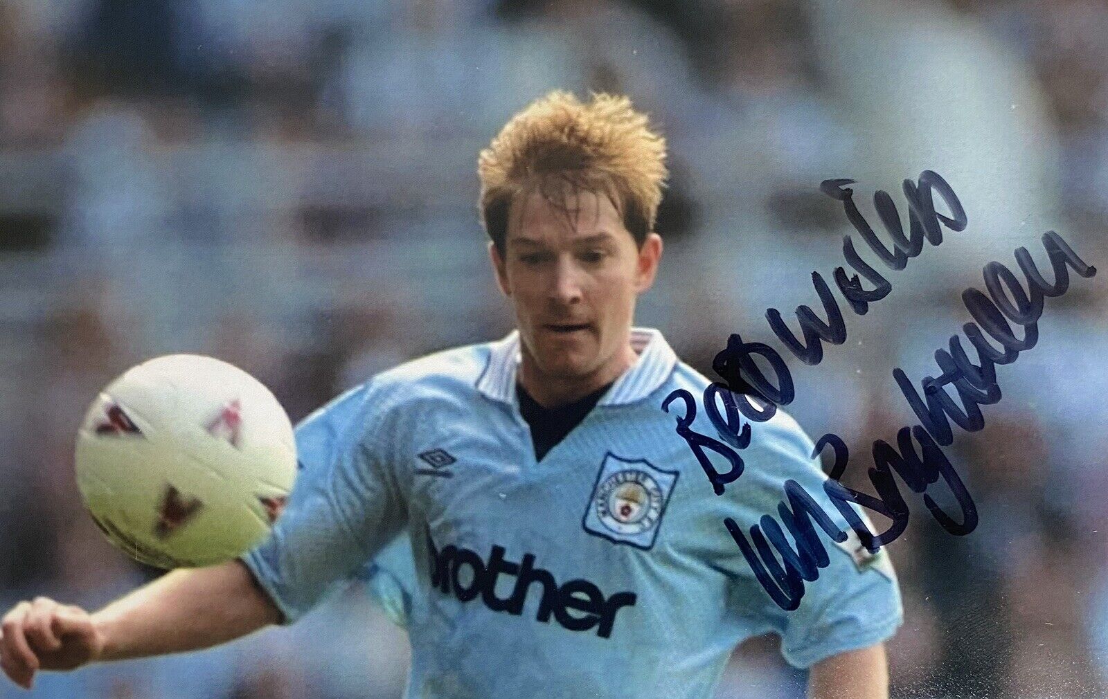 Ian Brightwell Genuine Hand Signed Manchester City 6X4 Photo Poster painting 2