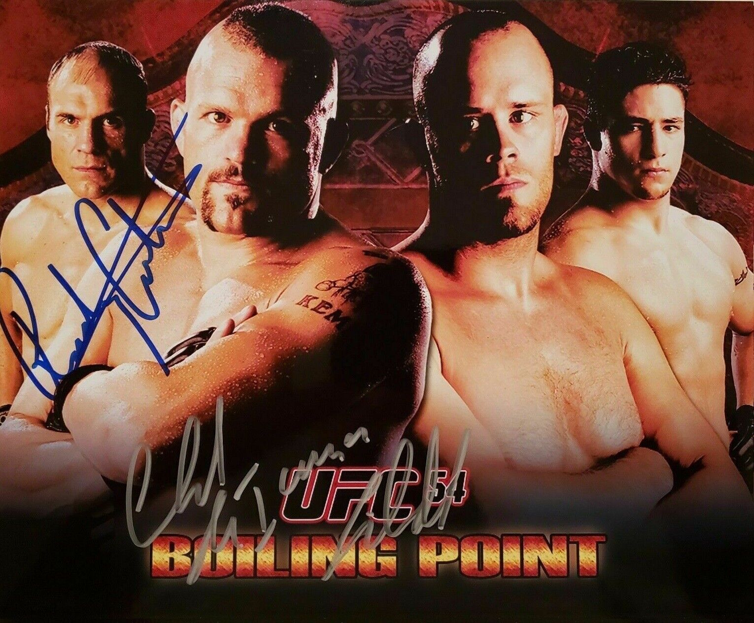 Chuck Liddell / Randy Couture Autographed Signed 8x10 Photo Poster painting ( UFC ) REPRINT