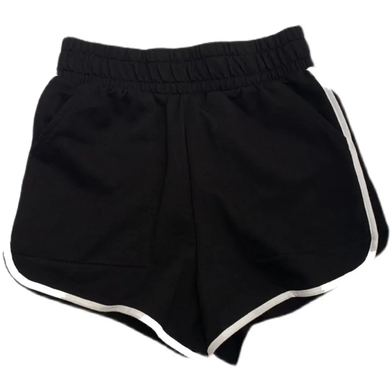 Brownm Brownm Side Striped Sports Shorts Female A-Word White Side Show Thin Loose Running Home Leisure Versatile Hot Pants Summer