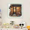 (US Only)Full Embroidery Eco-cotton Thread 11CT Counted Bookshop Cross Stitch Kit 50x50cm