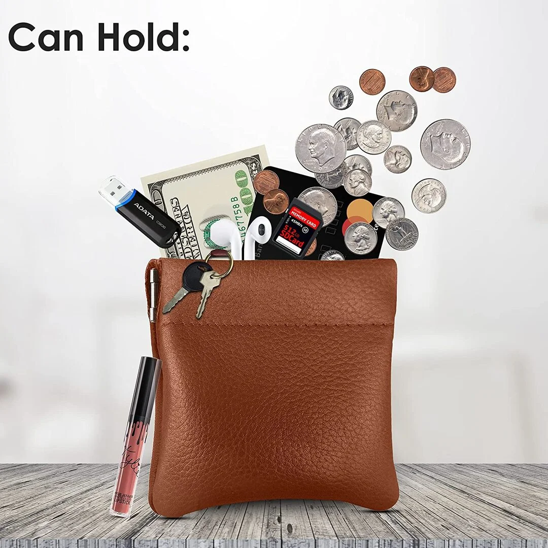 Exquisite Leather Storage Bag Coin Purse