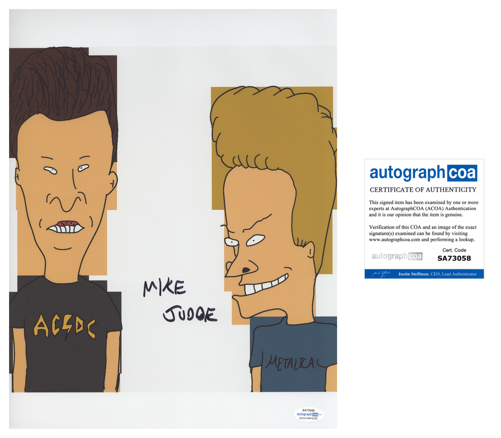 Mike Judge Autographed Signed 11x14 Photo Poster painting Beavis and Butthead