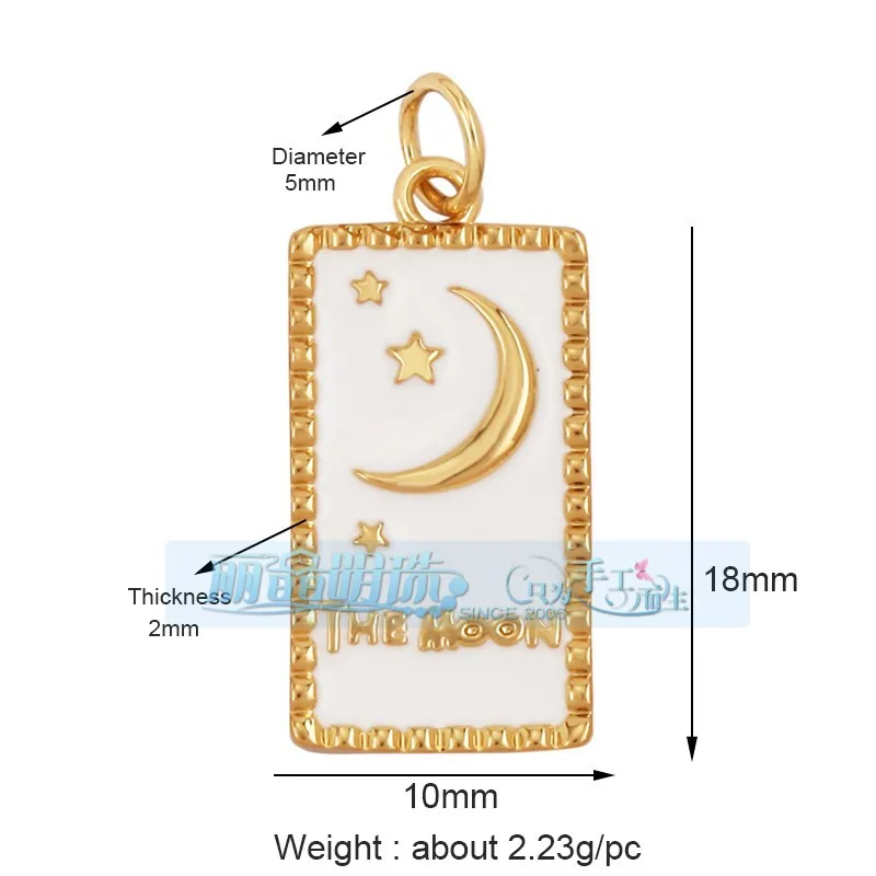 1 Piece 12 * 23mm 15*15mm 5*12mm Hole 5~5.9mm Half 925 Silver Zircon Sun Moon Pendant Jewelry Accessories