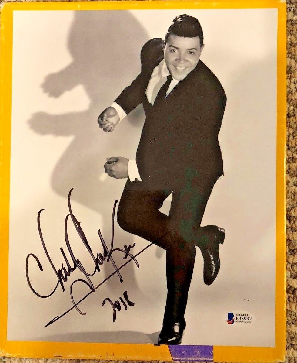 CHUBBY CHECKER AUTOGRAPHED 8 X 10 Photo Poster painting BECKETT CERTIFIED