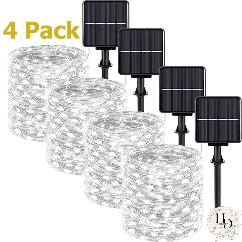 Waterproof Solar-Powered Fairy Modes Copper Wire for Christmas Patio