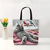 Cats-11CT DIY Stamped Cross Stitch Shopping Bag 40*40cm tapestrymarket