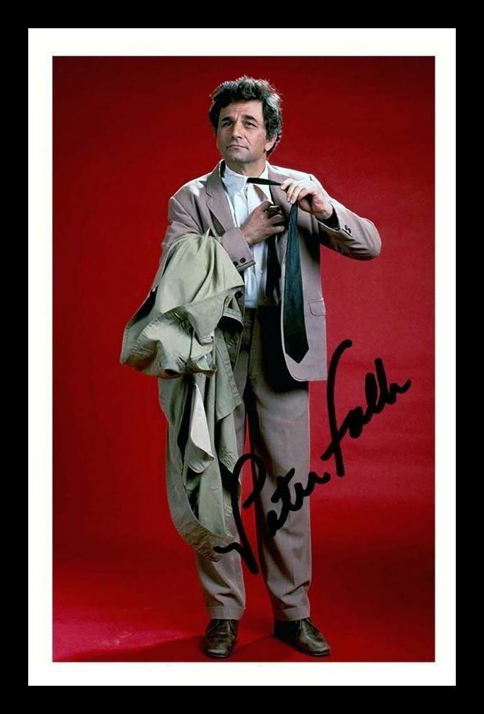 Peter Falk - Colombo Autograph Signed & Framed Photo Poster painting