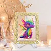 DIY Diamond Painting Clear Acrylic Frame Desktop Ornament with Display Stand, Craft Decor Kits