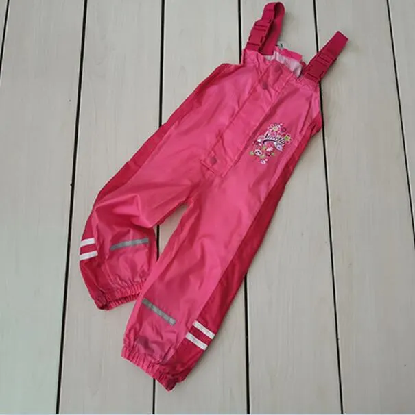 Boy Girl Children Waterproof Rain Pants  Brand Waterproof Overalls 1-6Yrs Baby Boys Girls Overalls Fashion Kids Overalls