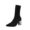 Gioiacombo&trade; Stivaletti da donna a punta con tacco alto elasticizzato