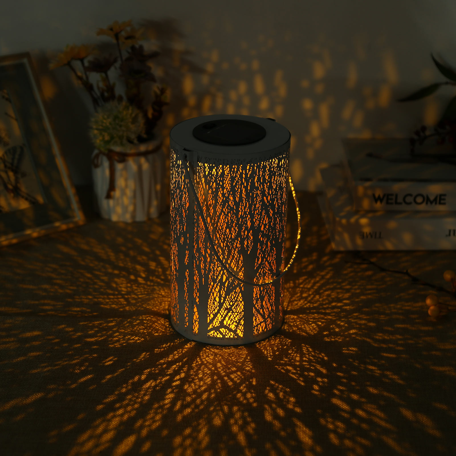

Solar Hanging Lantern Atmosphere LED, The trunk is bronze, 501 Original