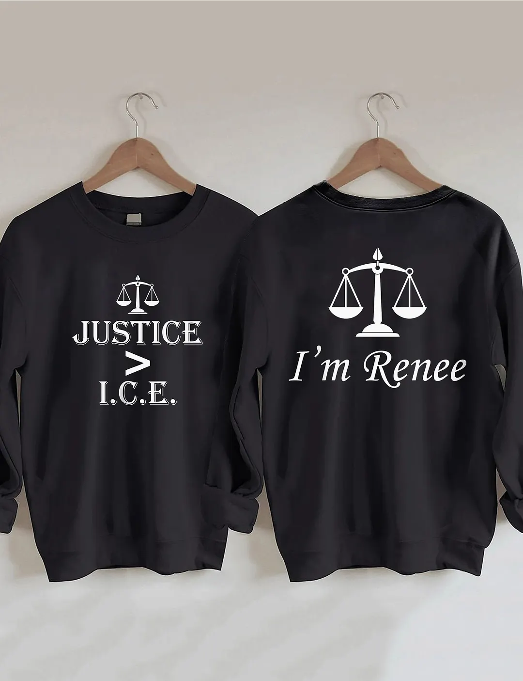 Justice Greater Than ICE Sweatshirt