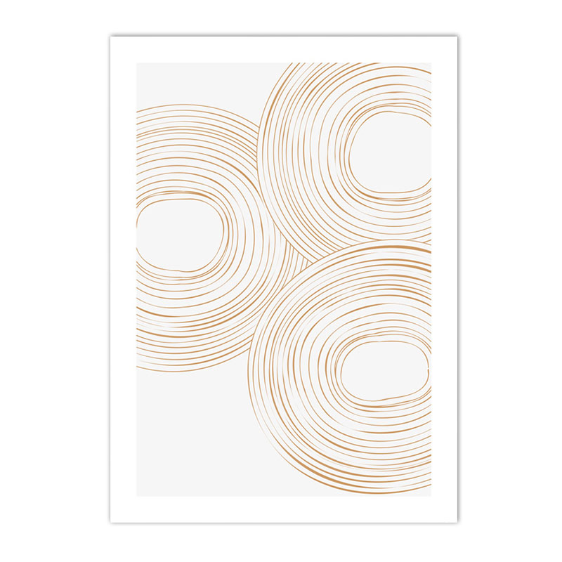 White Beige Abstract Line Wall Art Print Geometry Rainbow Canvas Painting Minimalist Poster Nordic Wall Pictures Bedroom Decor