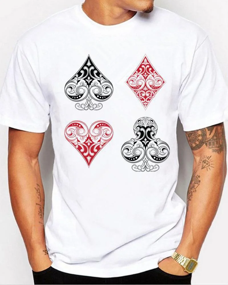 Men Print Casual T-shirts-08
