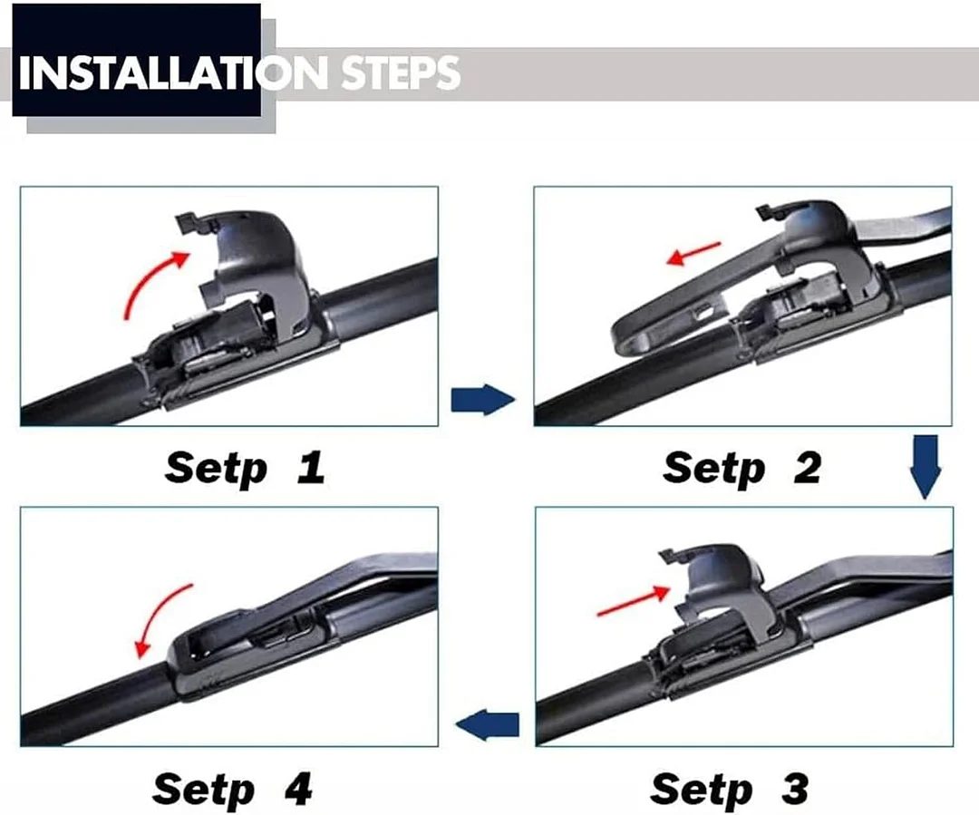  2025 New Colorful Boneless Silent Windshield Wipers  ,All Season Automotive Replacement Windshield Wipers Front Windshield Windshield Blade Window Wipers for Car 