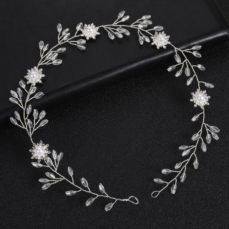 Leaf Branches Crystal Headband Wedding Dress Accessories
