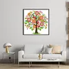 Four Seasons Tree-Summer-14CT Stamped Cross Stitch 18*18cm/7.09*7.09in tapestrymarket