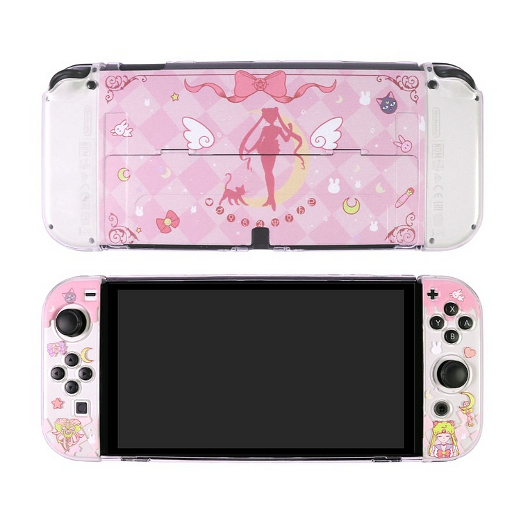 Nintendo Switch OLED Sailor Moon Pink Case Skin ON777