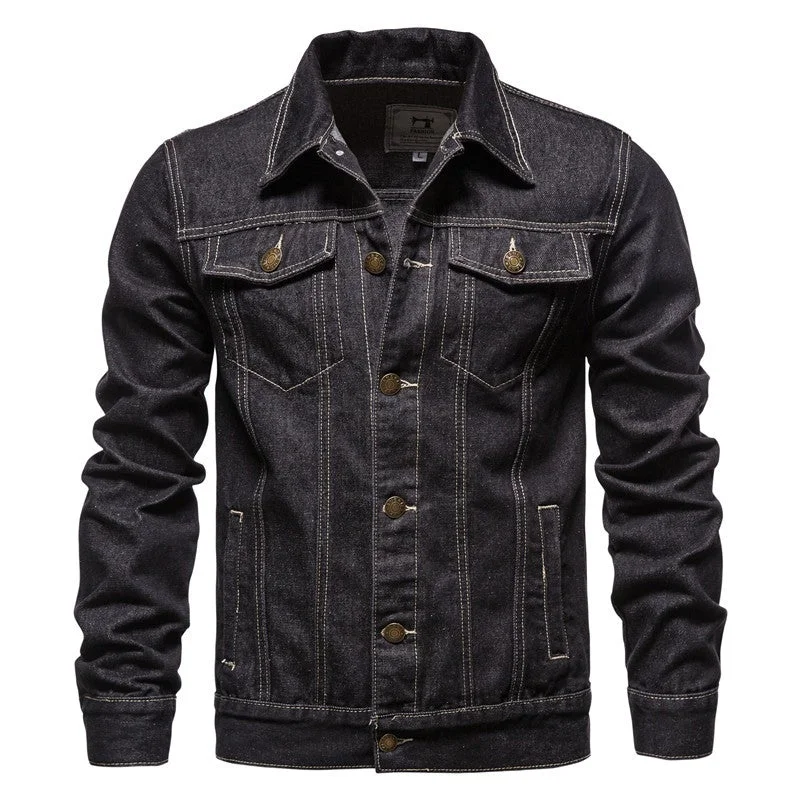 Men's Casual Denim Shirt Comfortable Jacket