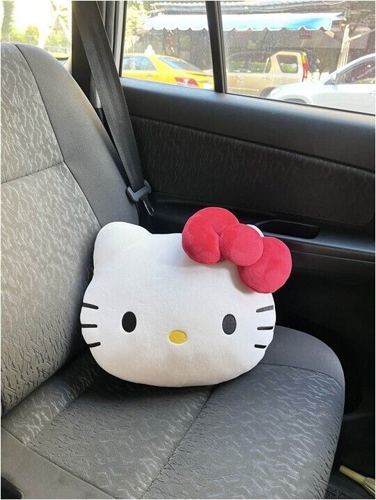 New HELLO KITTY Back Rest Cushion Pillow Car Accessories A Cute Shop - Inspired by You For The Cute Soul 