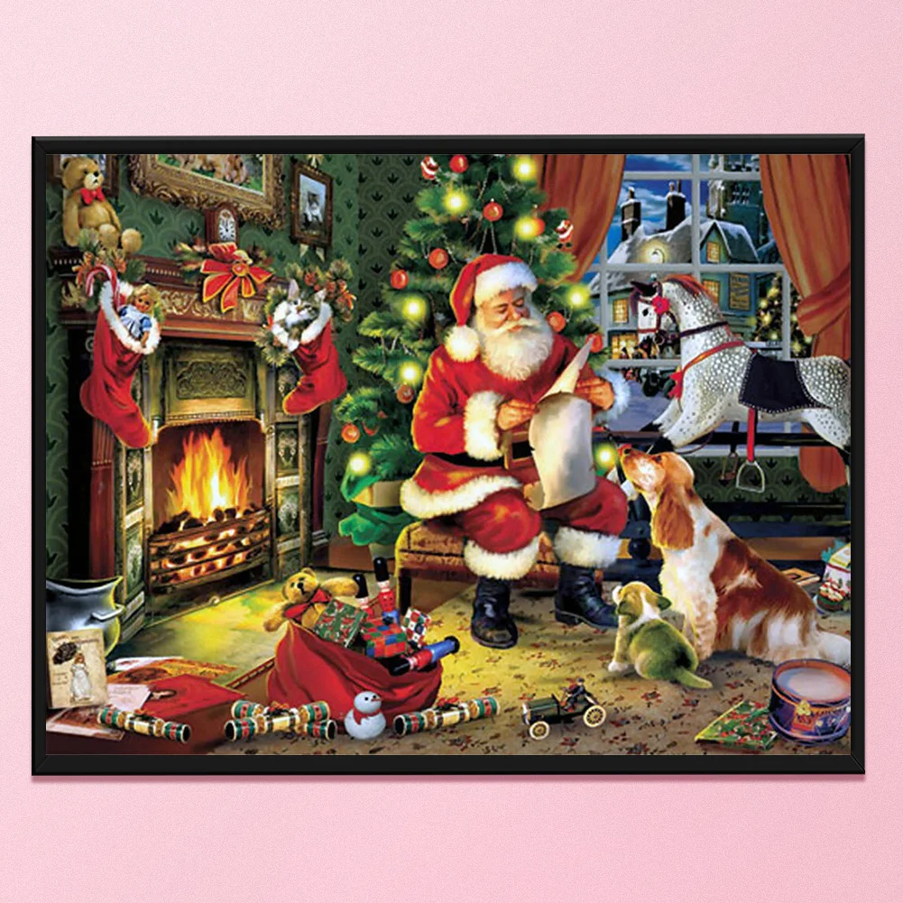 11ct Stamped Cross Stitch - Santa Claus(50*40cm)