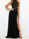 Lacy Empire Split-Side Maxi Dress