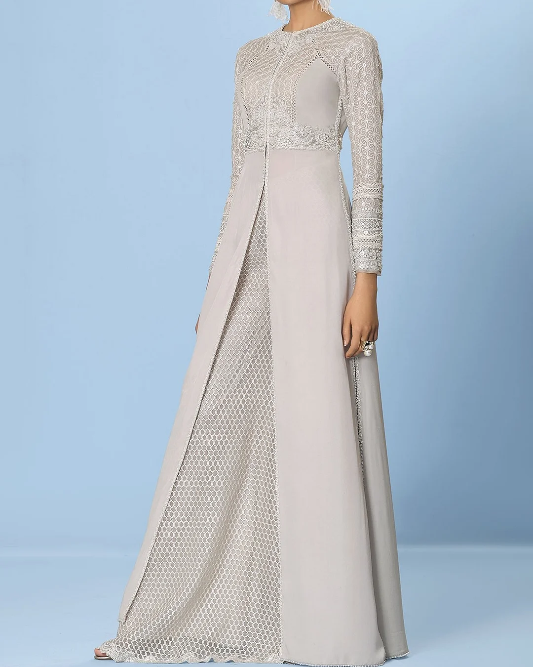 Long Sleeve Slim Fit Lace Dress