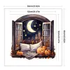 uk.everydayedeals (Limited Stock)Cross Stitch - 11ct Stamped - Paysages &agrave; l'ext&eacute;rieur de la fen&ecirc;tre d'automne (60*60cm)