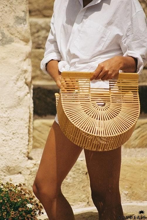 Bamboo Wood Handbag