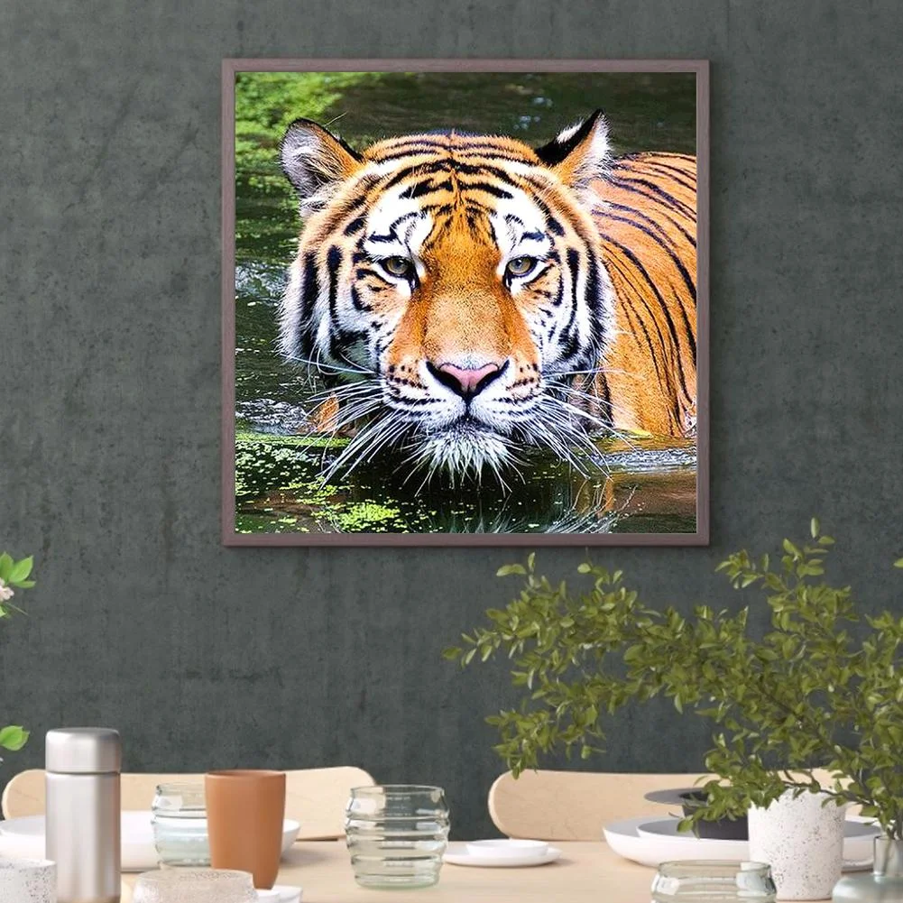 Diamond Painting - Full Round Drill - Tiger(30*30cm)