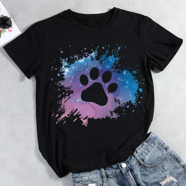 Dog paw print  Pet Animal Lover T-shirt Tee -012423-CB