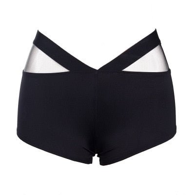 Women Sports Shorts Polyester Skinny Elastic Waist Gym Workout Waistband Skinny Short Pants 2019 Summer korean gift Drop Ship