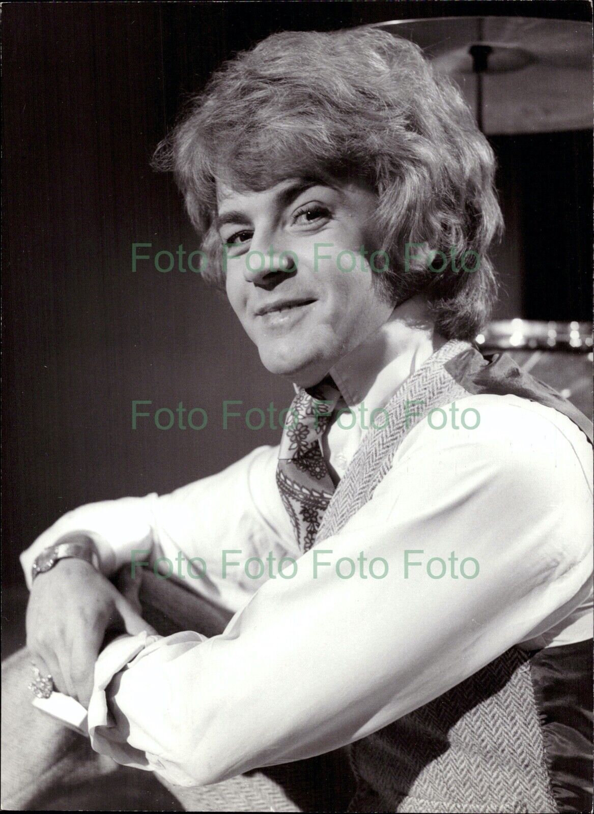 David Garrick Schlager Pop Music Vintage Press Photo Poster painting R?hnert (UN-208