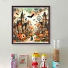 (Stamped/Counted) Halloween House-11CT Cross Stitch 50*50cm/19.69*19.69in