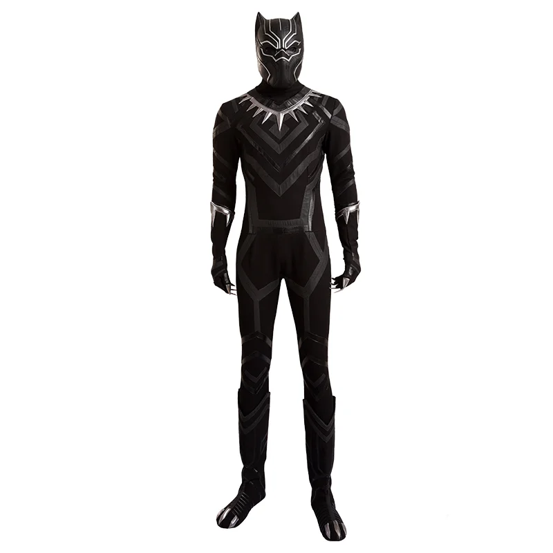 Black Panther Jumpsuit Captain America 3 Cosplay Costume