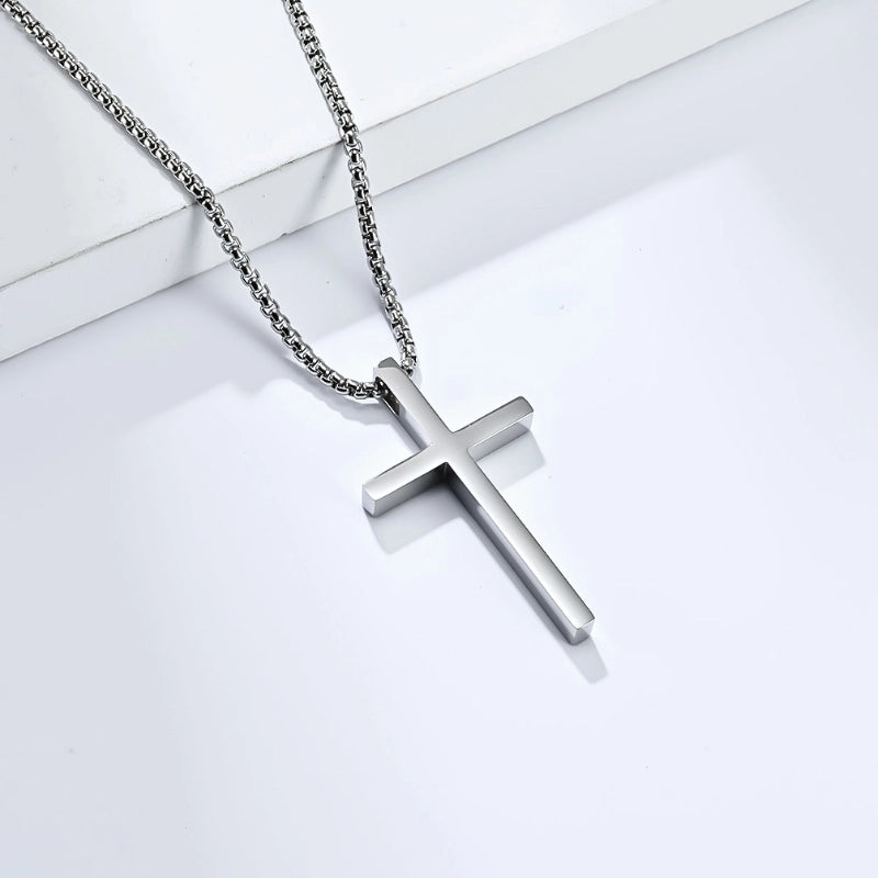 Jewelry Supply Spot Minimalist Cross Necklace Faith Trendy Men's Art Pendant