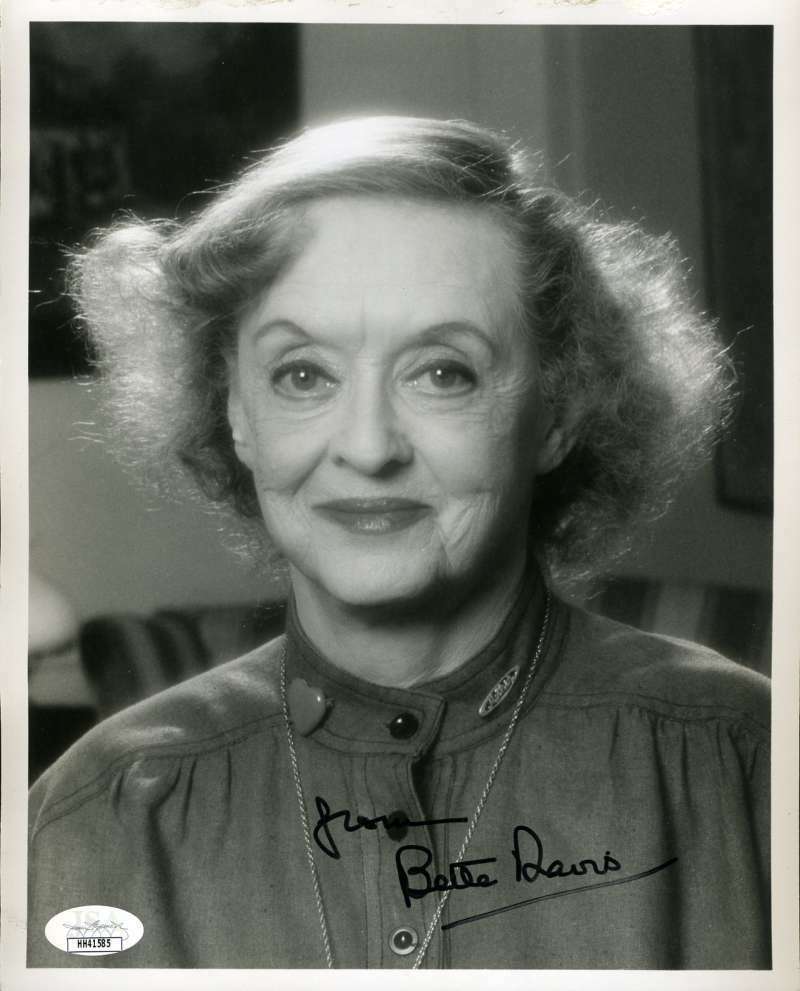 Bette Davis JSA Coa Signed 8x10 Photo Poster painting Autograph