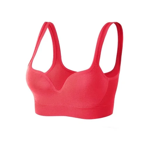 Coloriented Active Bra  Ladies Padded  Fitness Daily Wear Wire Free Seamless Bra  Push Up Cup Solid 5 Colors