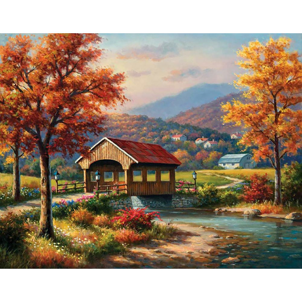 

Cottage - Round Drill Diamond Painting - 50*40CM, 501 Original