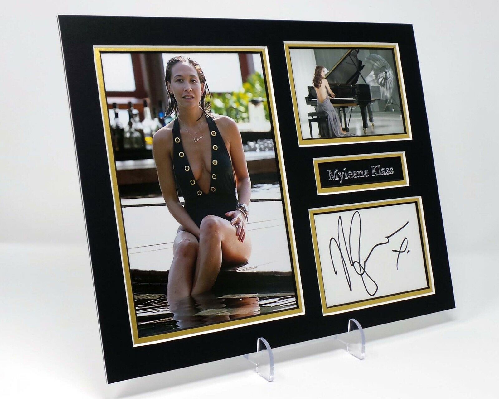 Myleene KLASS Hearsay Singer Signed Mounted Photo Poster painting Display AFTAL COA