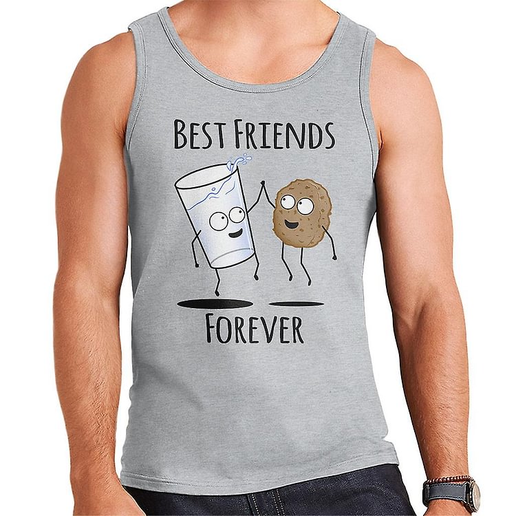 Cookie And Milk Best Friends Forever Men's Vest