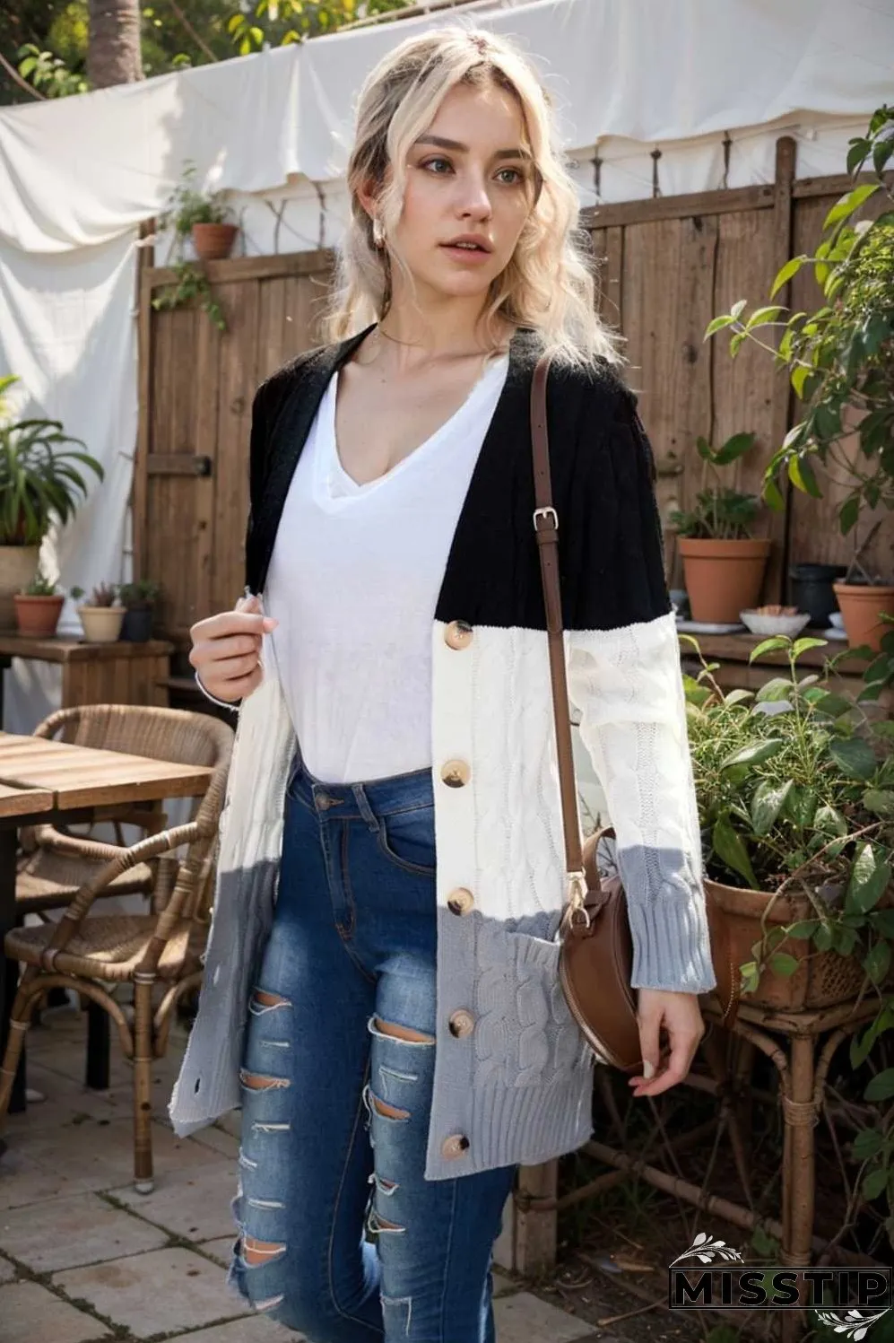 cozy cable knit button front long sleeve cardigan