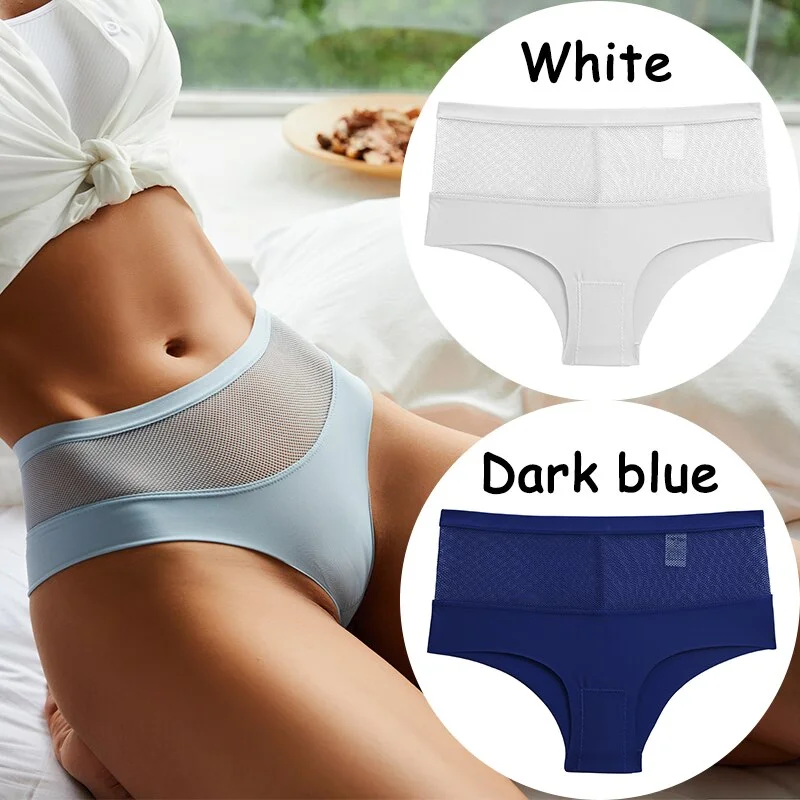 Billionm Lace Panties High Waist Women's Underwear Mesh Perspective Sexy Panties Female Briefs Girls Intimates Sexy Lingerie
