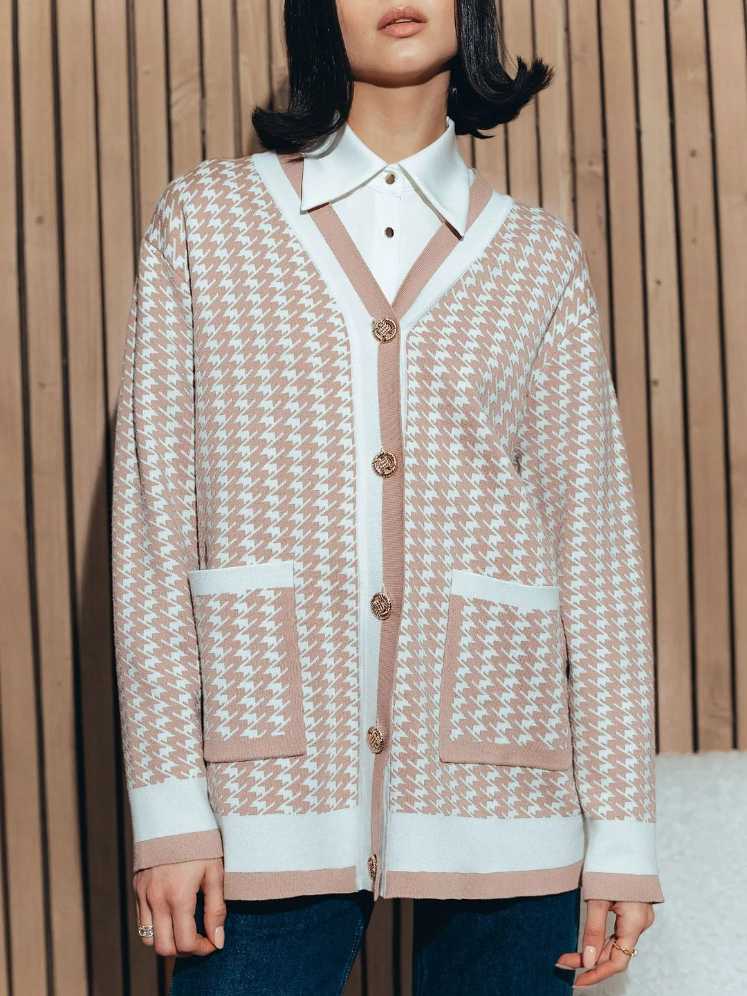 Churchf Churchf 2024 New Elegant Lady French Loose Cardigan