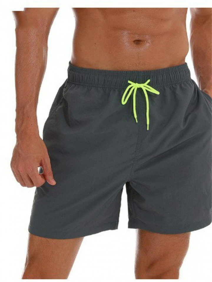 New Summer Sports and Leisure Solid Color Men's Four Shorts Men's Beach Pants