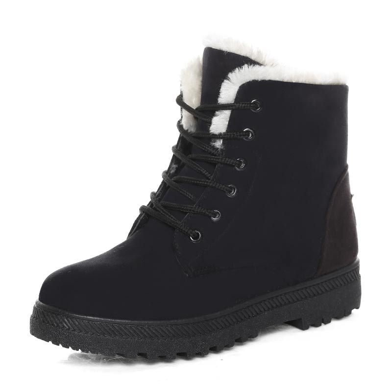 2021 Women Boots Winter Ankle Boots For Women Winter Shoes Female Snow Boots Botas Mujer Warm Plush Shoes Woman Plus Size