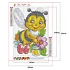 5D bricolage dessin animé abeille plein rond perceuse diamant peinture kit mosaïque art artisanat