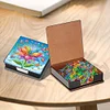 Blumen Leder Memo Pad Halter - 5d DIY Handwerk Aufbewahrungsbox
